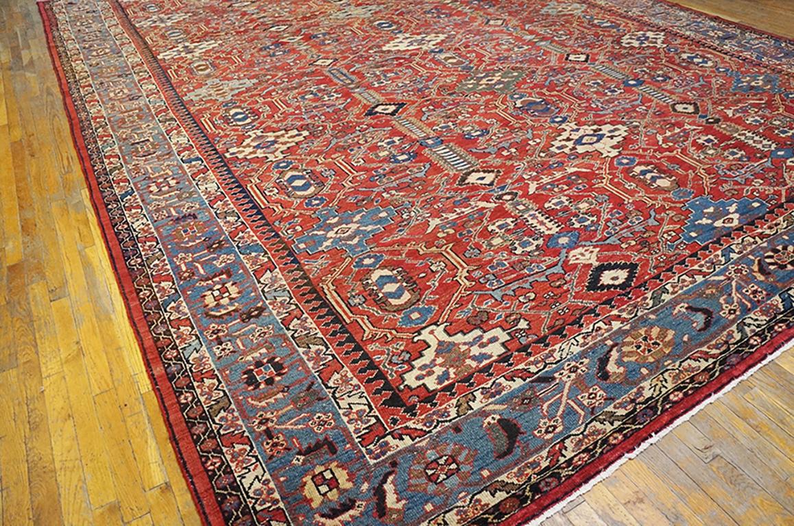 Late 19th Century Persian Sultanabad Carpet ( 12'6