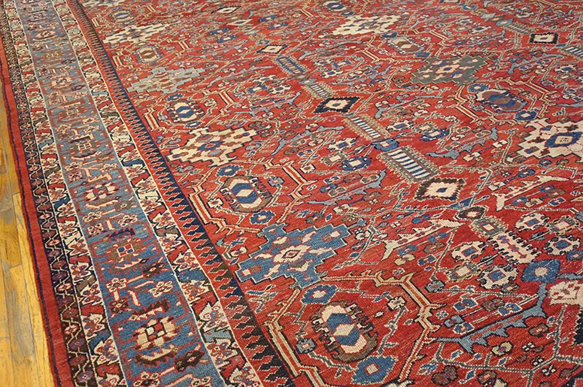 Late 19th Century Persian Sultanabad Carpet ( 12'6