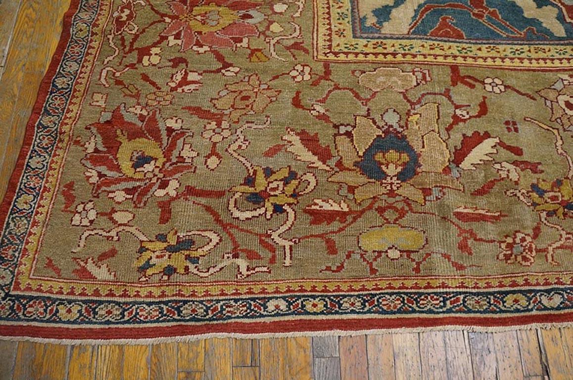 Antique Persian Ziegler Sultanabad Carpet (13' x 16'9
