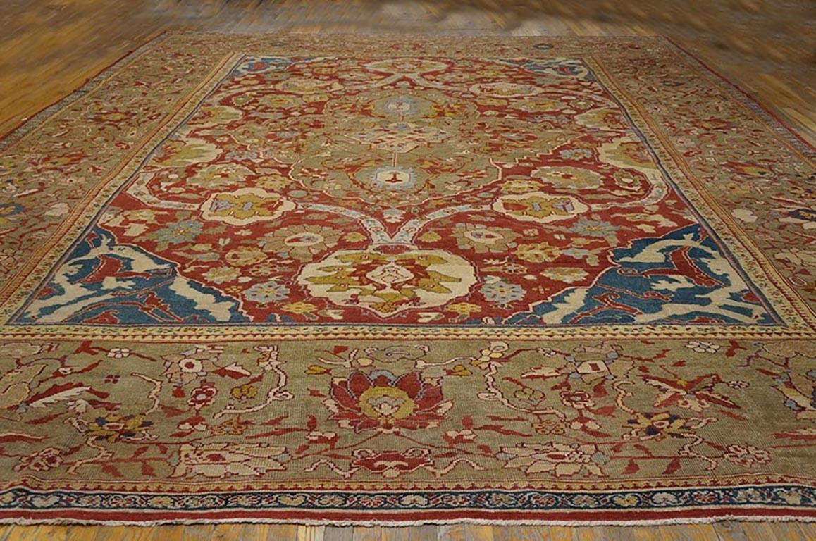 Antique Persian Ziegler Sultanabad Carpet (13' x 16'9