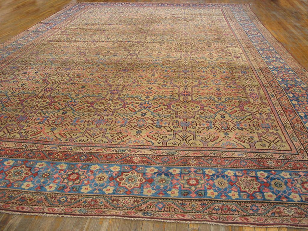 19th Century Persian Sultanabad Carpet ( 13'3