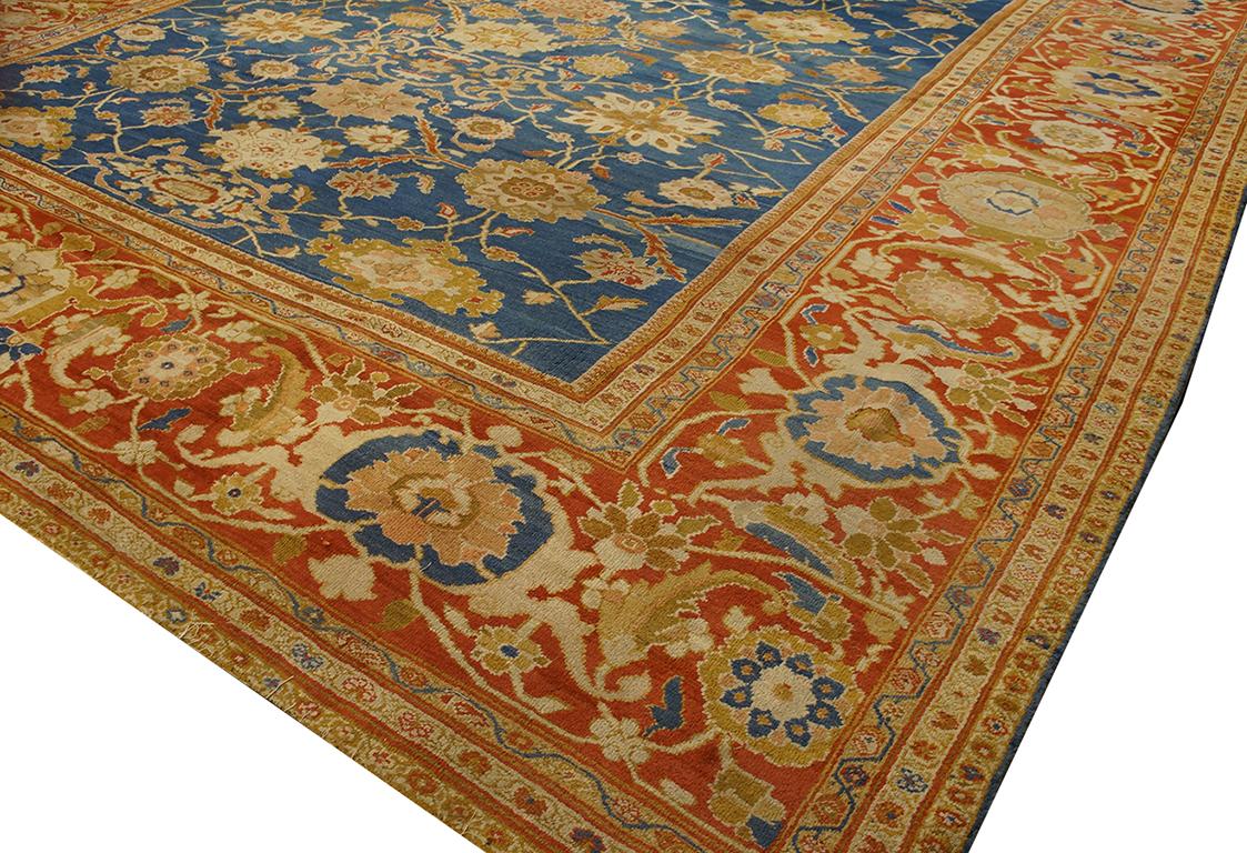 Tapis persan Ziegler Sultanabad du 19ème siècle ( 13'9