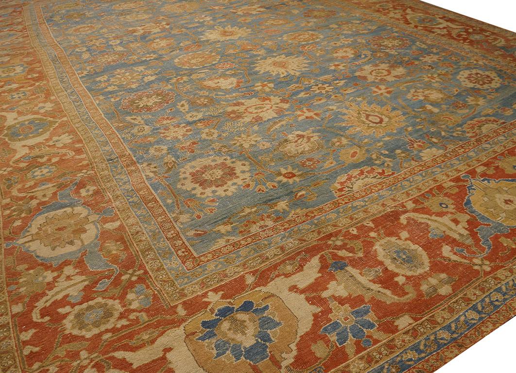 Antique Persian Ziegler Sultanabad Carpet ( 15'8