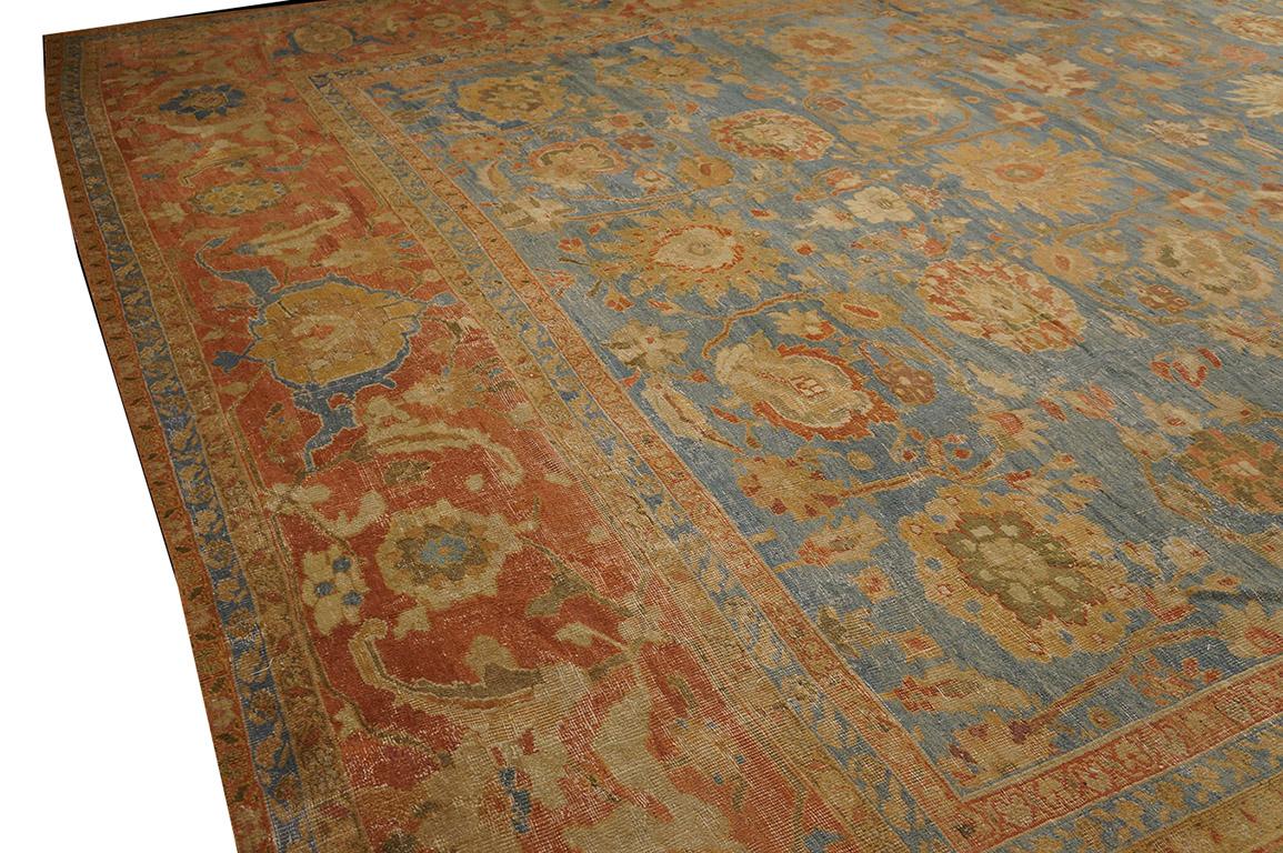 Late 19th Century 19th Century Persian Ziegler Sultanabad Carpet ( 15'8