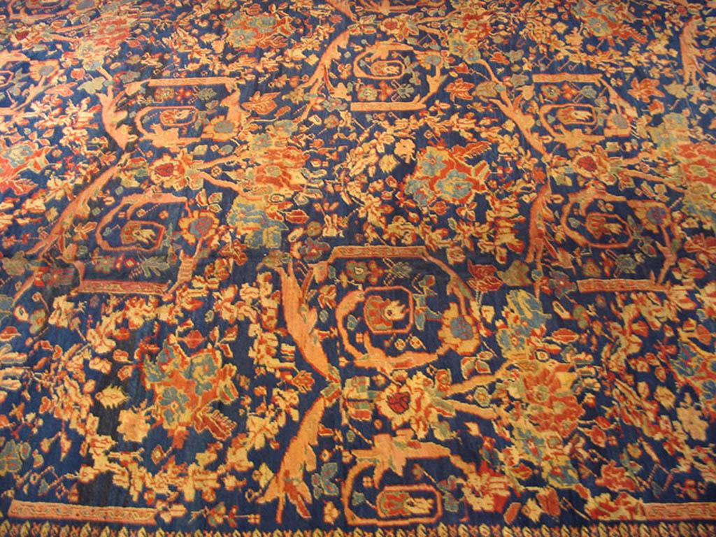 Antiker persischer Sultanabad-Teppich, Größe: 15'0