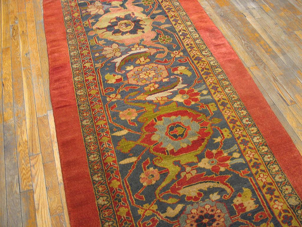19th Century Persian Sultanabad Carpet ( 3'6