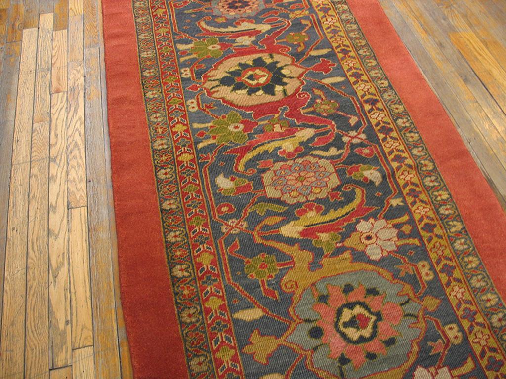 Tappeto persiano Sultanabad del XIX secolo ( 3'6