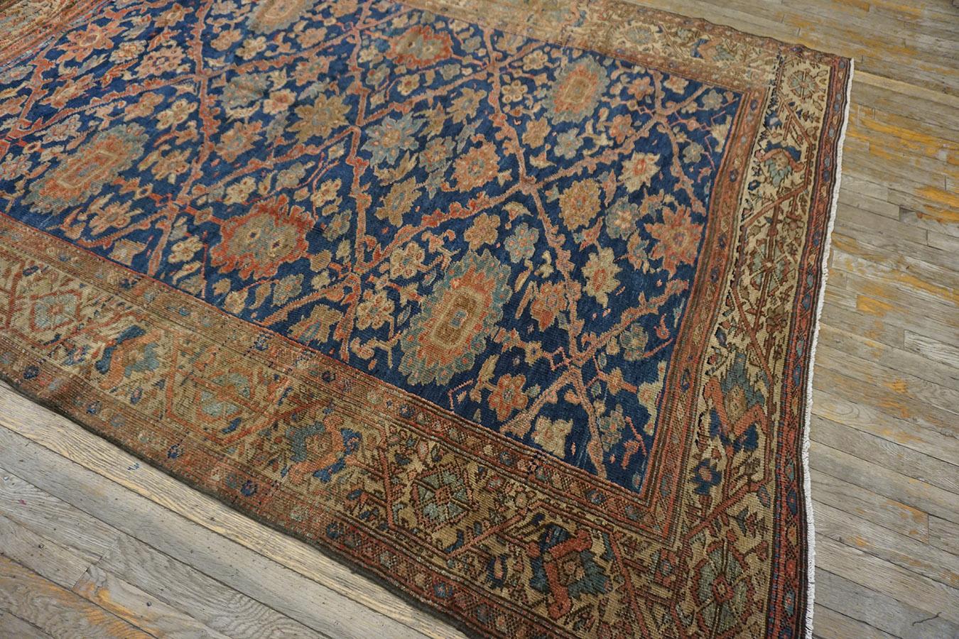 Late 19th Century Persian Sultanabad Carpet ( 6'2