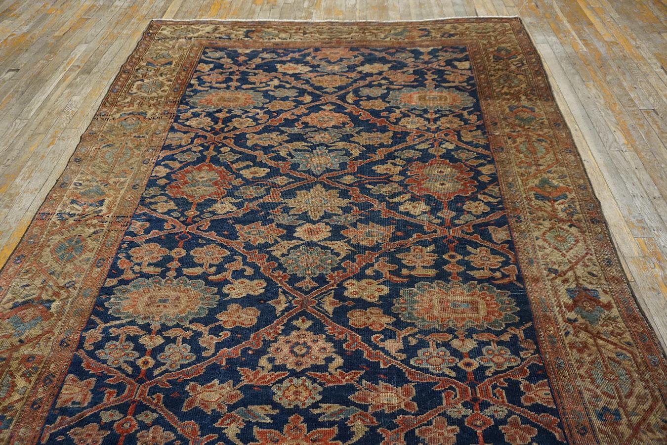 Wool Late 19th Century Persian Sultanabad Carpet ( 6'2