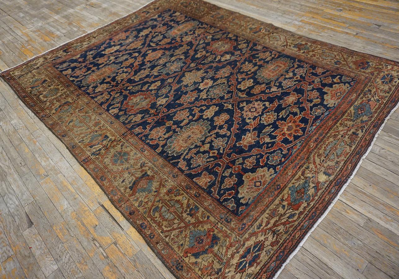 Late 19th Century Persian Sultanabad Carpet ( 6'2
