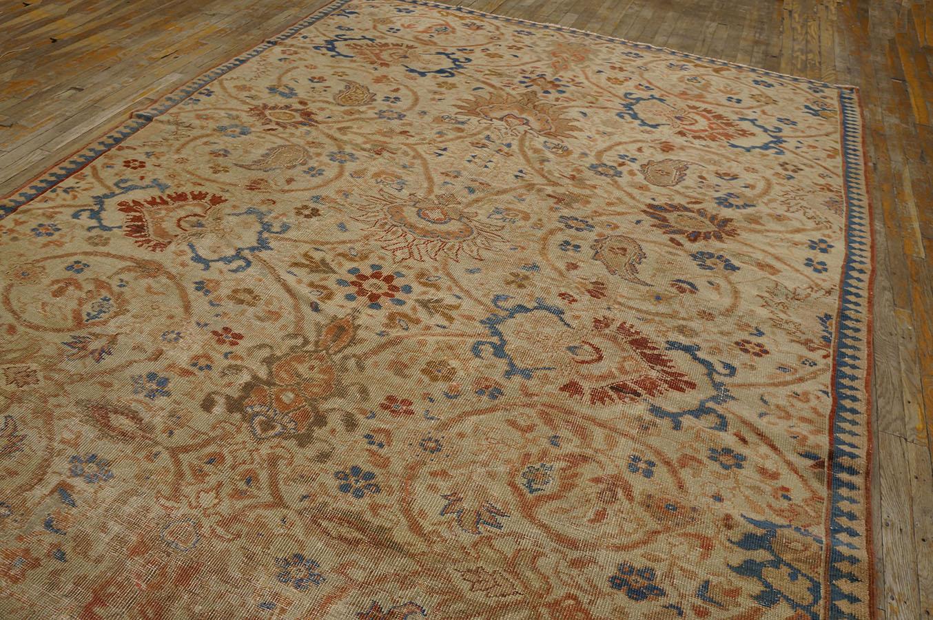 19th Century Persian Ziegler Sultanabad Carpet ( 7' x 14' - 213  X 427 ) For Sale 6
