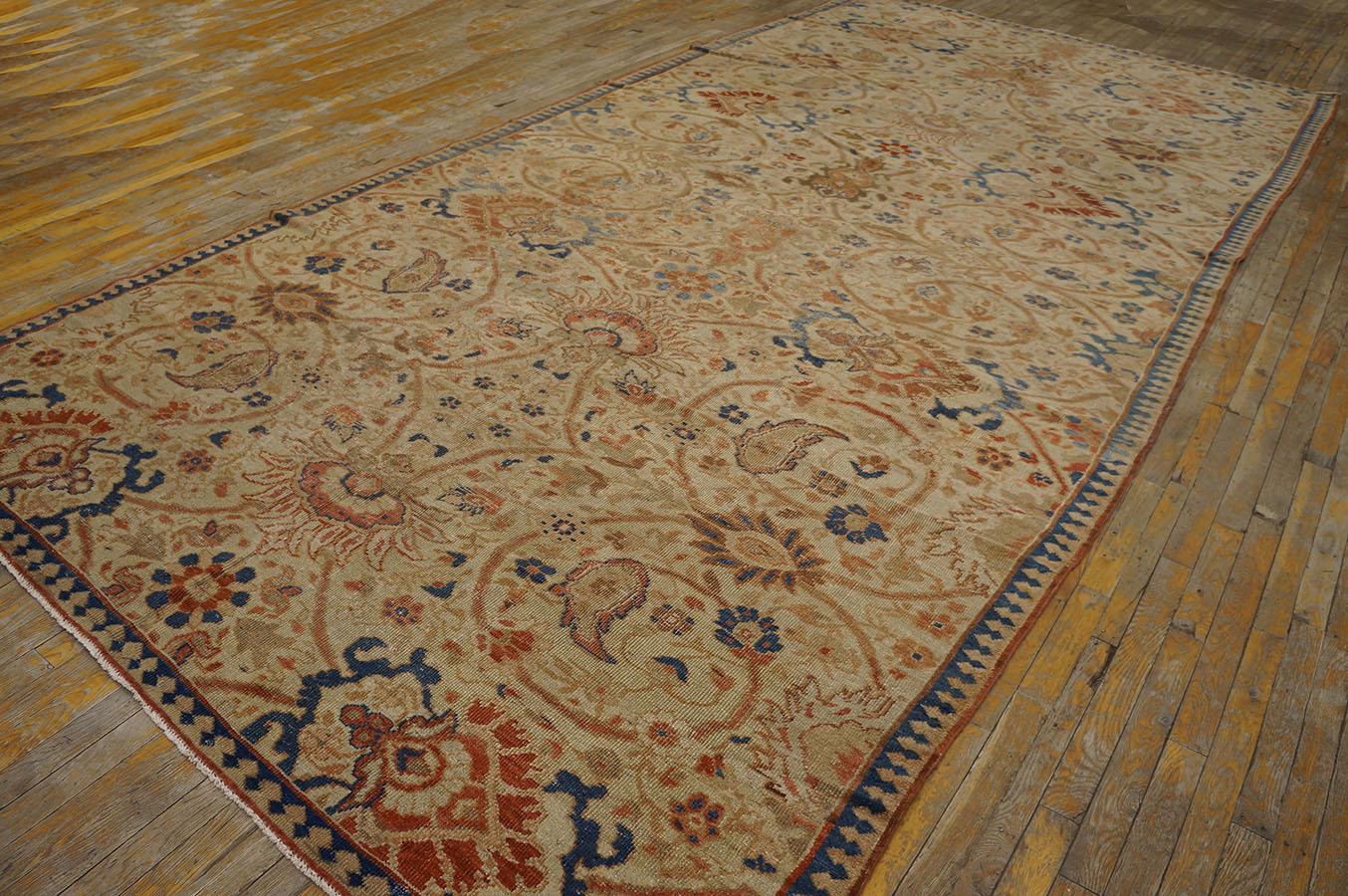 Hand-Knotted 19th Century Persian Ziegler Sultanabad Carpet ( 7' x 14' - 213  X 427 ) For Sale