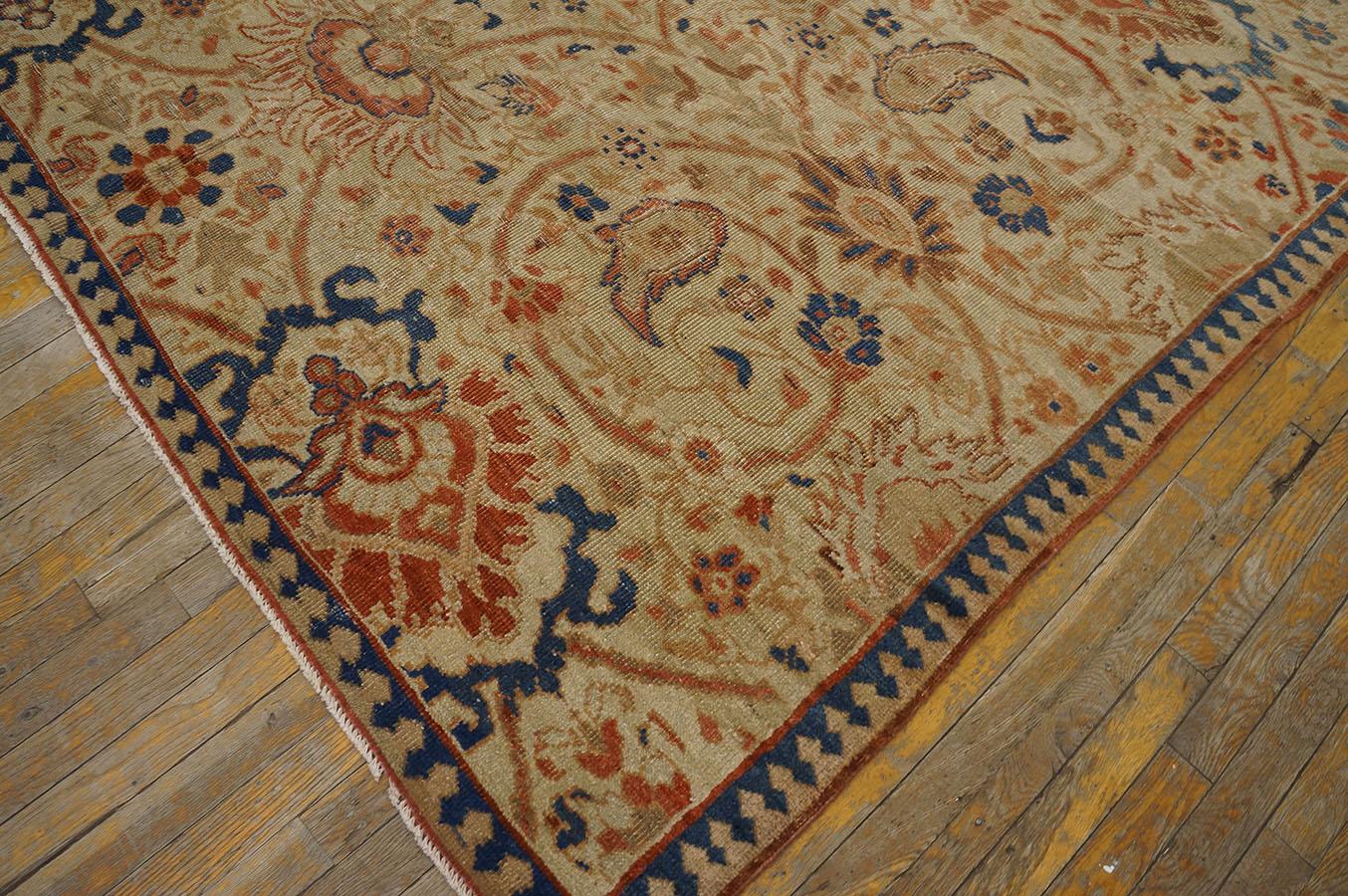 19th Century Persian Ziegler Sultanabad Carpet ( 7' x 14' - 213  X 427 ) In Good Condition For Sale In New York, NY