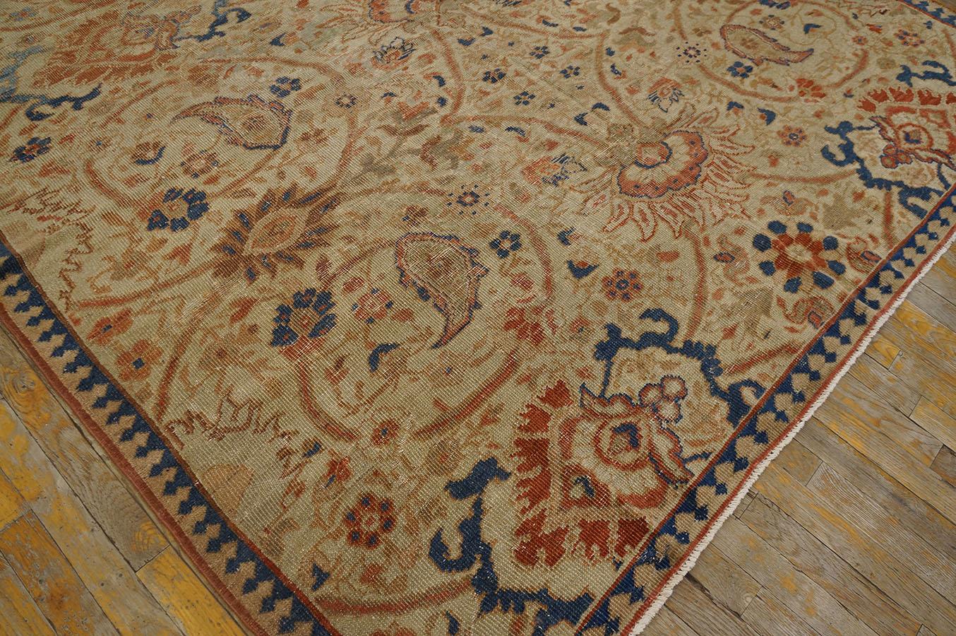 Late 19th Century 19th Century Persian Ziegler Sultanabad Carpet ( 7' x 14' - 213  X 427 ) For Sale