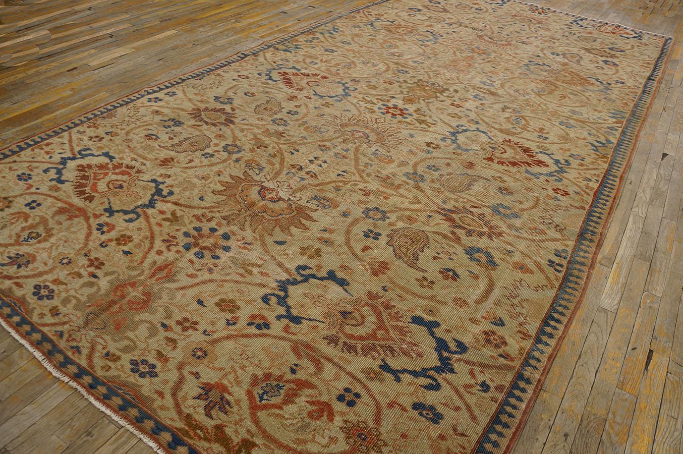 19th Century Persian Ziegler Sultanabad Carpet ( 7' x 14' - 213  X 427 ) For Sale 2