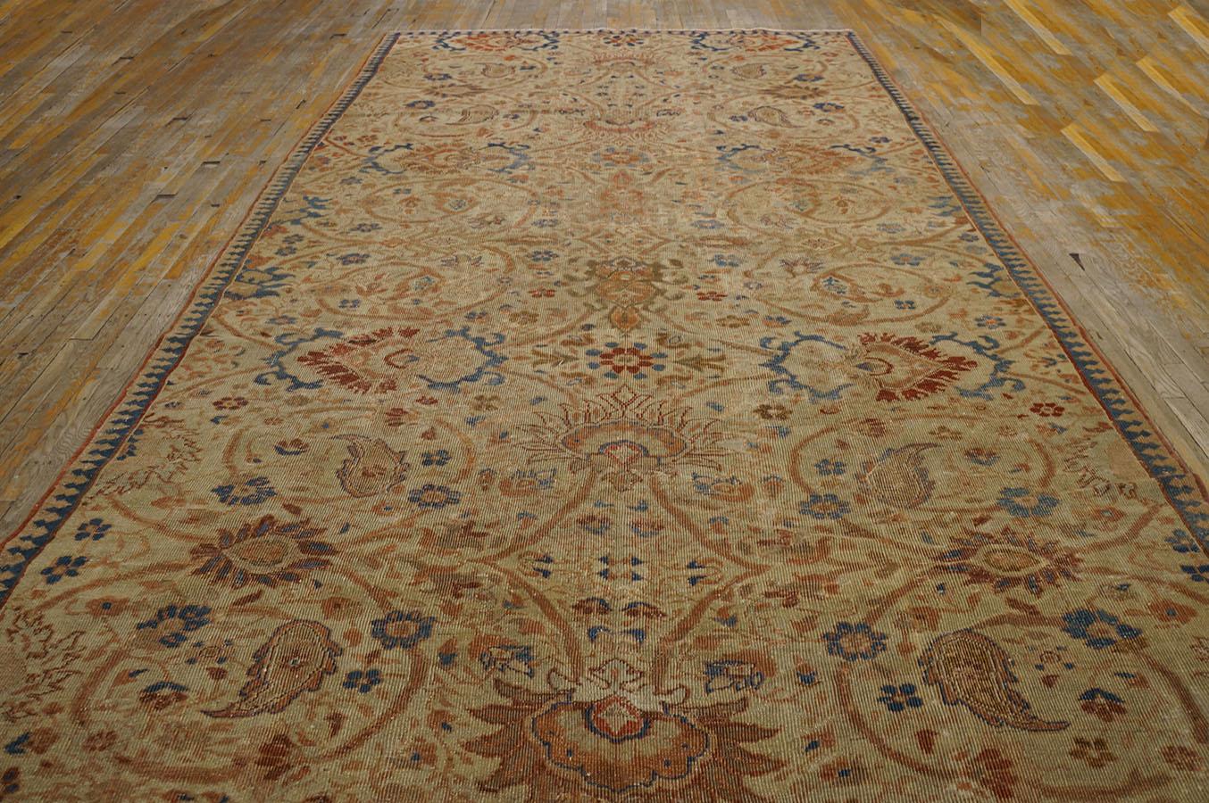 19th Century Persian Ziegler Sultanabad Carpet ( 7' x 14' - 213  X 427 ) For Sale 3