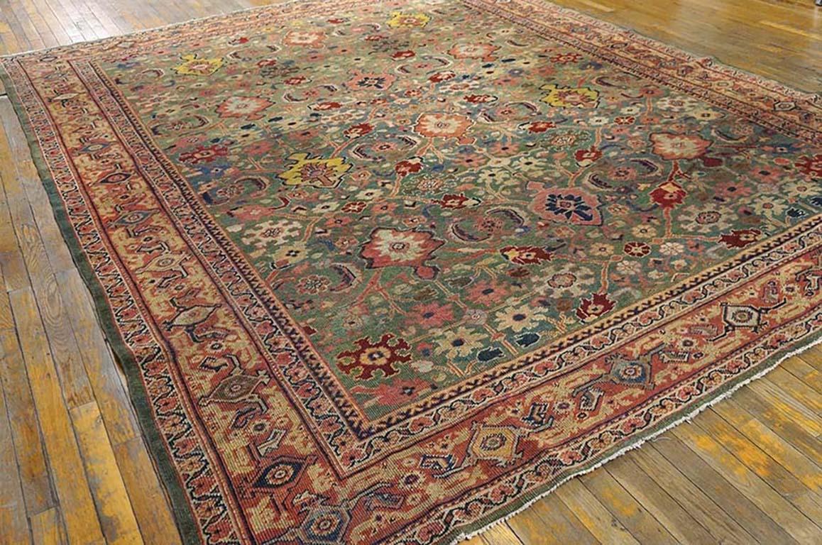 Wool Late 19th Century Persian Sultanabad Carpet ( 8'8