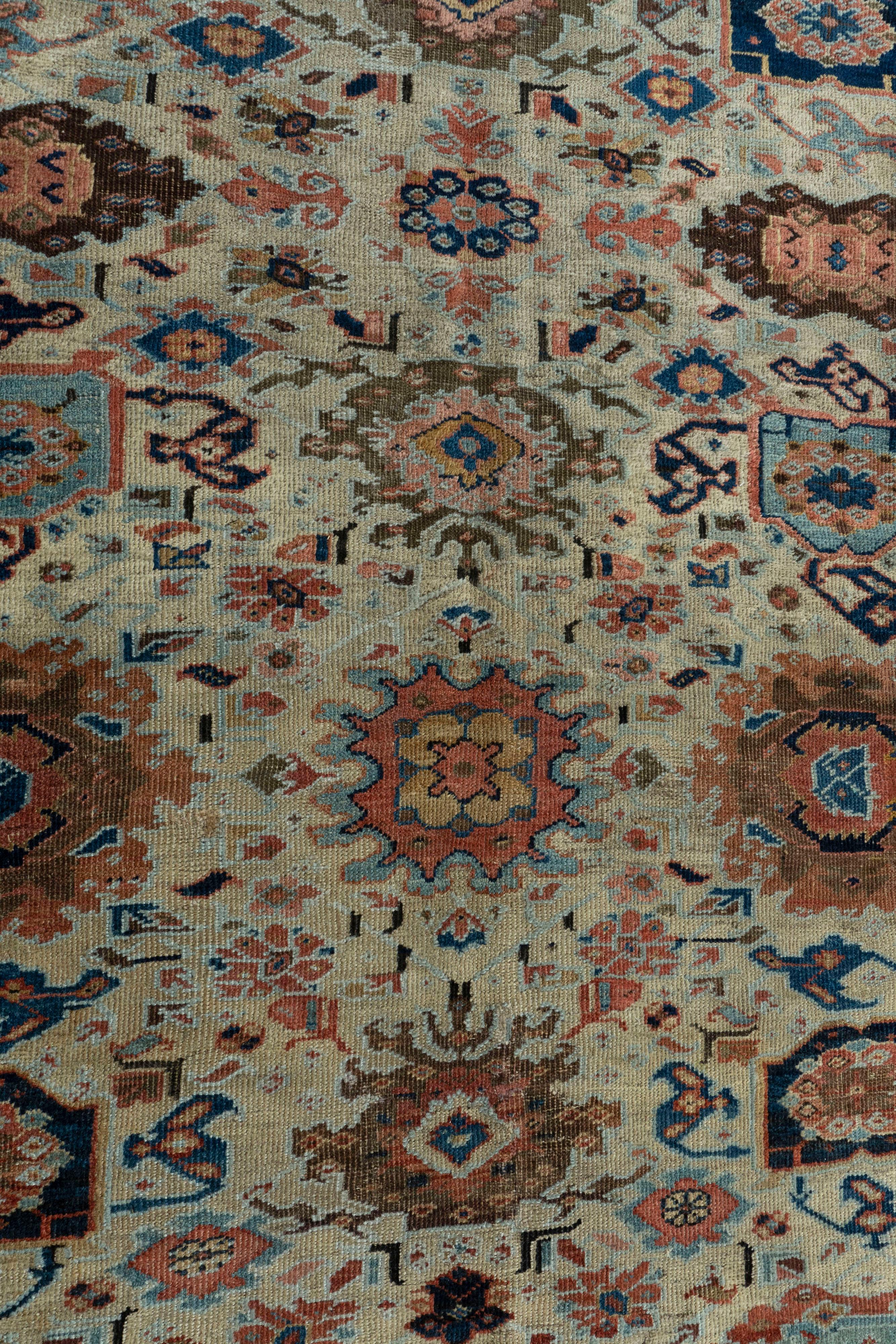 Antique Persian Sultanabad Rug 8' X 12'6 For Sale 2