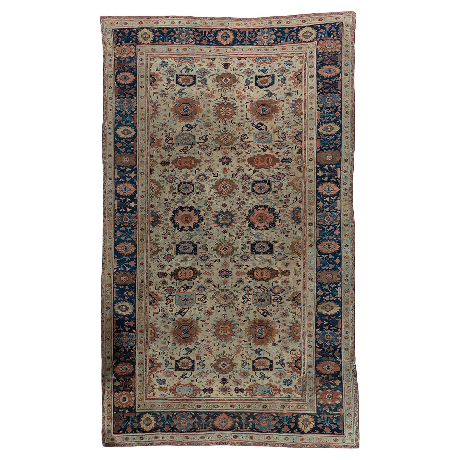 Antique Persian Sultanabad Rug 8' X 12'6 For Sale