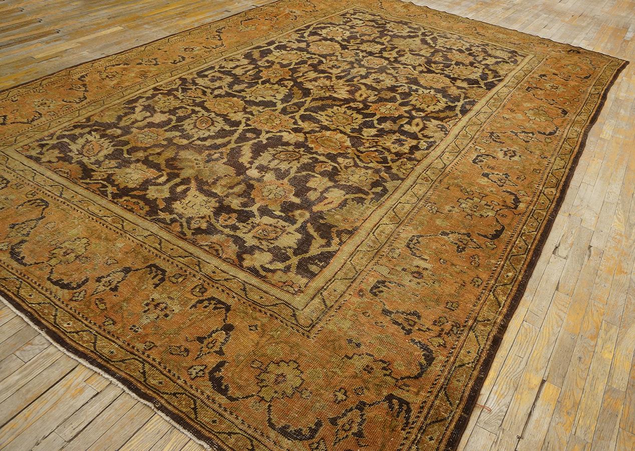 Late 19th Century  Persian Sultanabad Carpet ( 9' x 13' 4'' - 275 x 405 ) In Good Condition For Sale In New York, NY