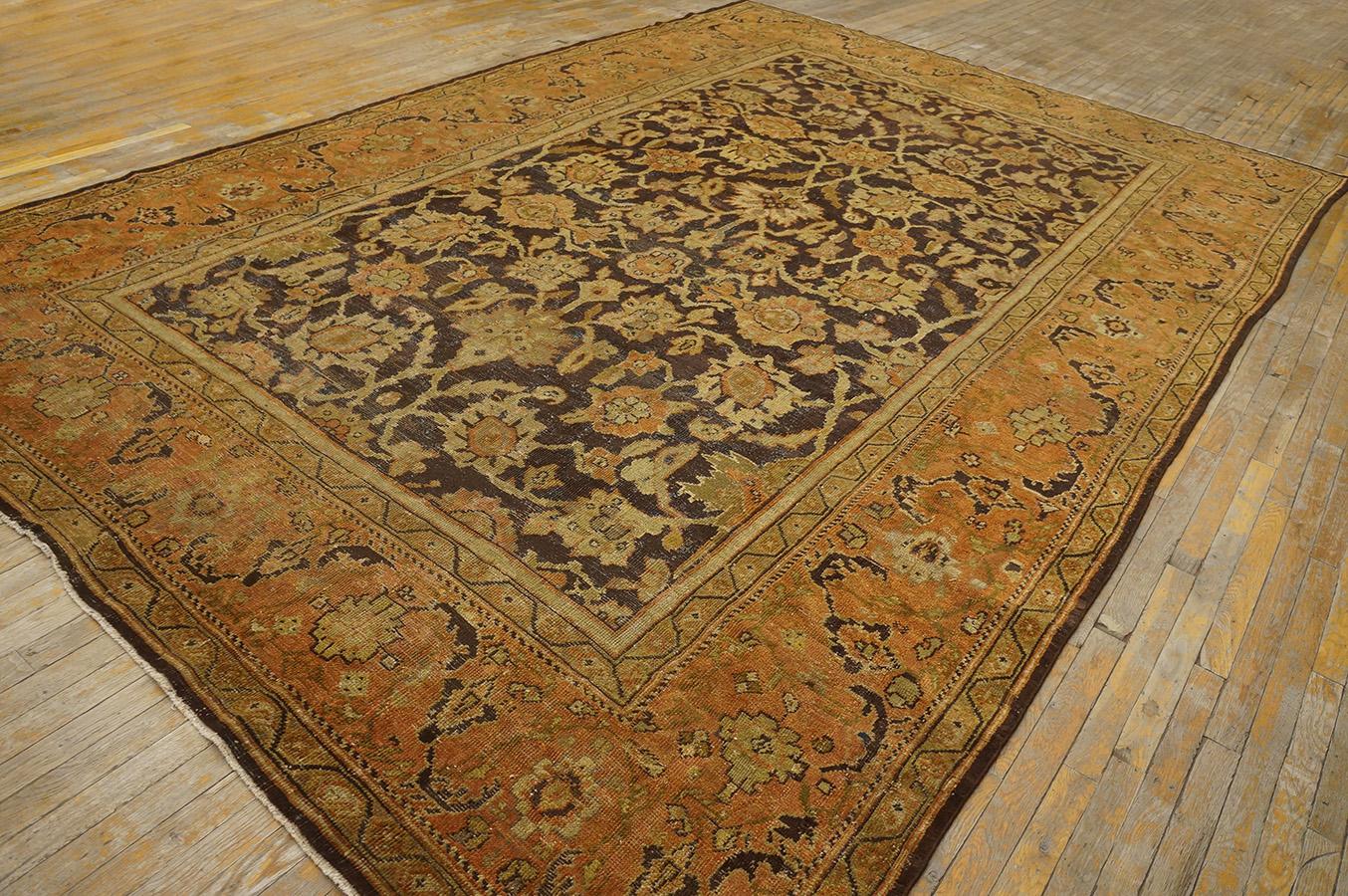 Wool Late 19th Century  Persian Sultanabad Carpet ( 9' x 13' 4'' - 275 x 405 ) For Sale