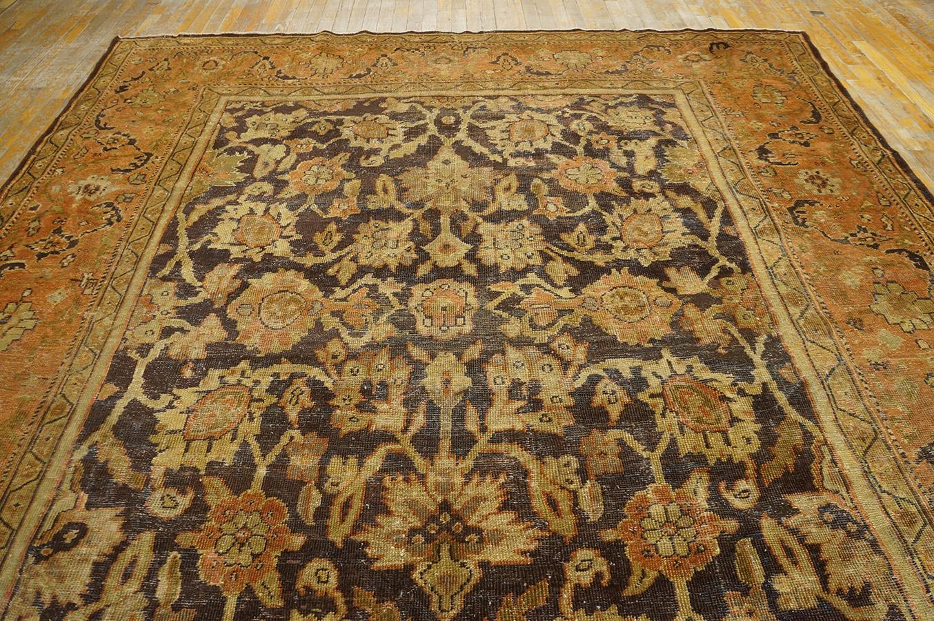 Late 19th Century  Persian Sultanabad Carpet ( 9' x 13' 4'' - 275 x 405 ) For Sale 4