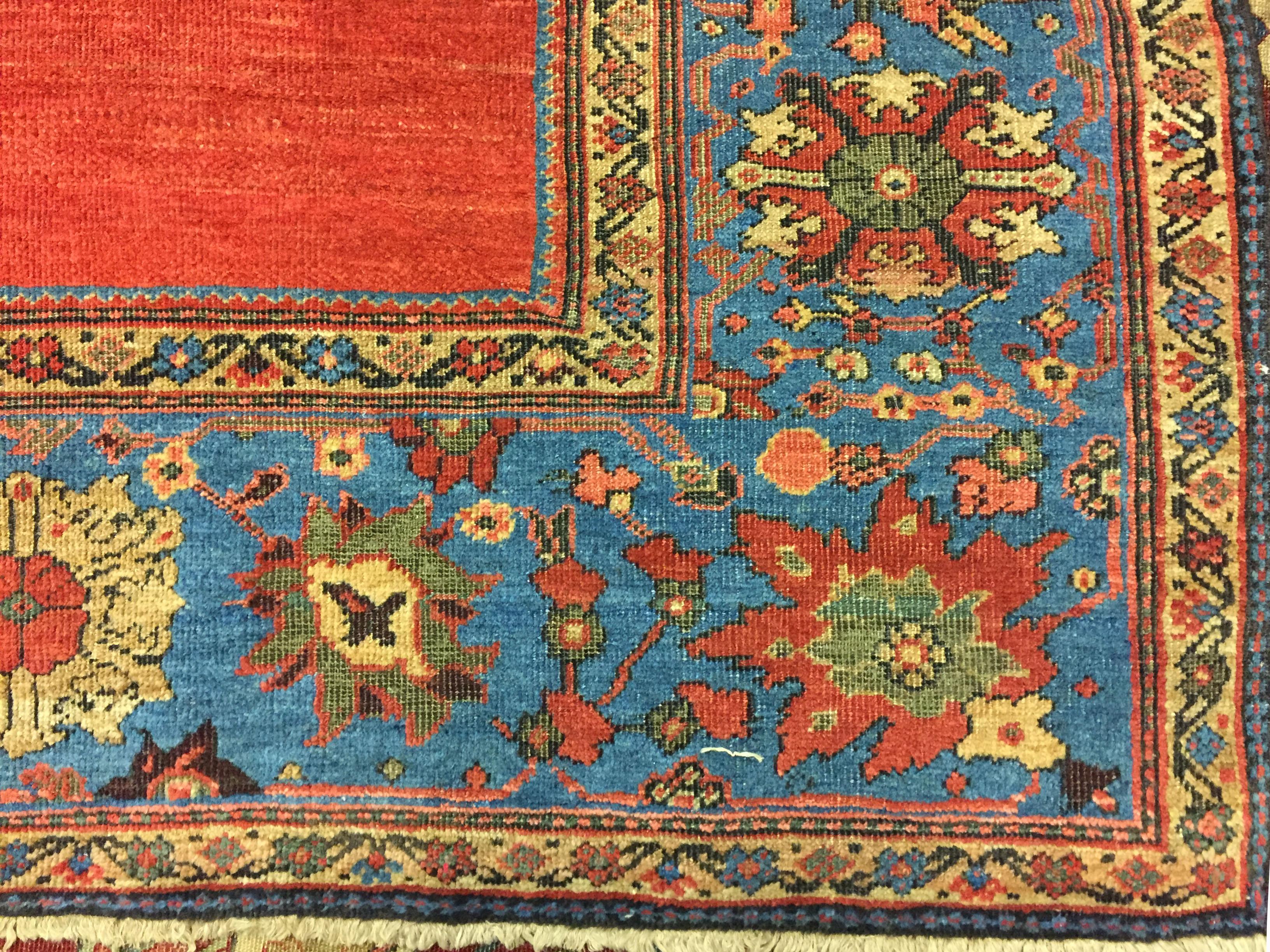 19th Century Antique Persian Sultanabad Rug 9'10 x 13'4 For Sale