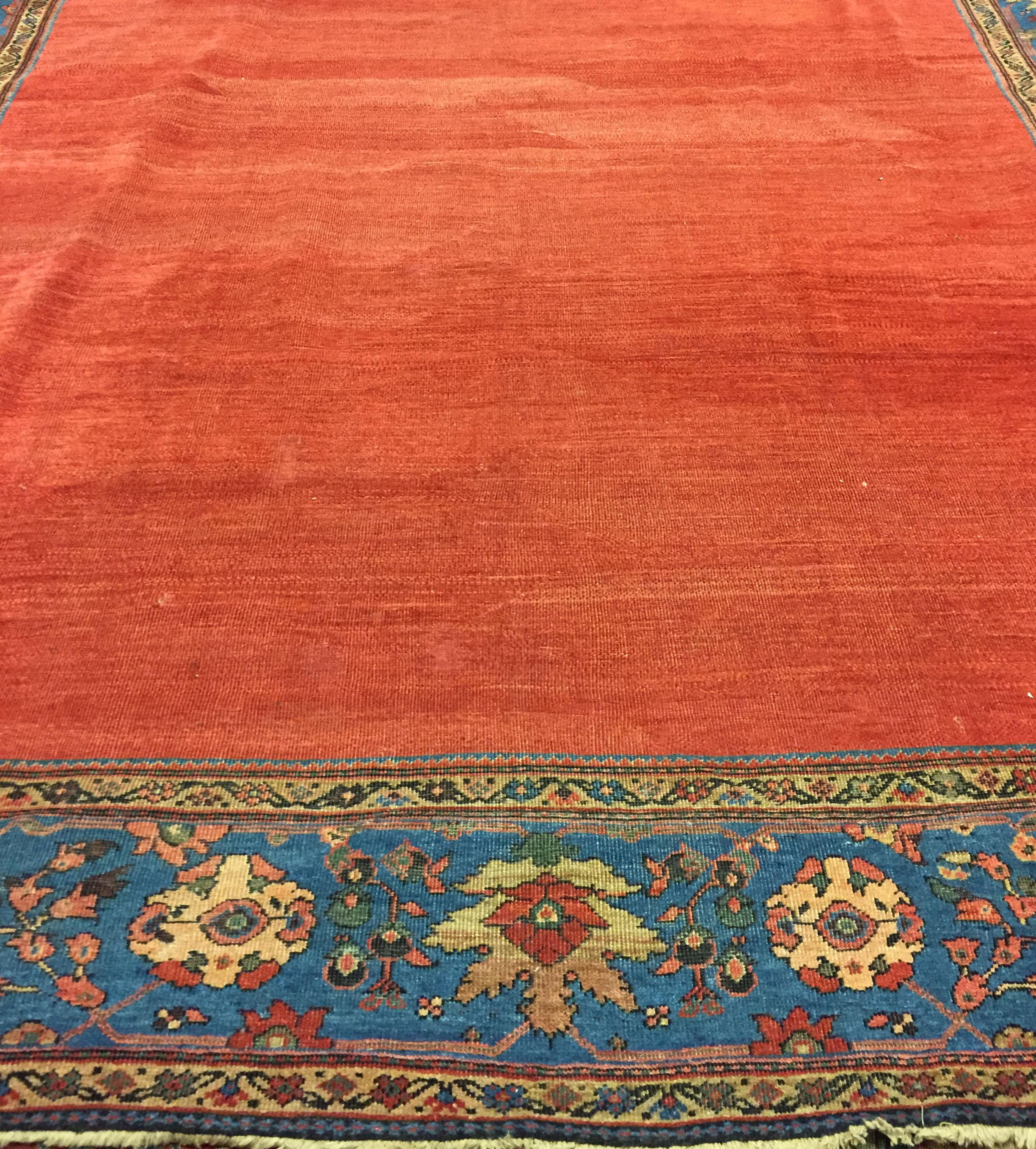 Wool Antique Persian Sultanabad Rug 9'10 x 13'4 For Sale