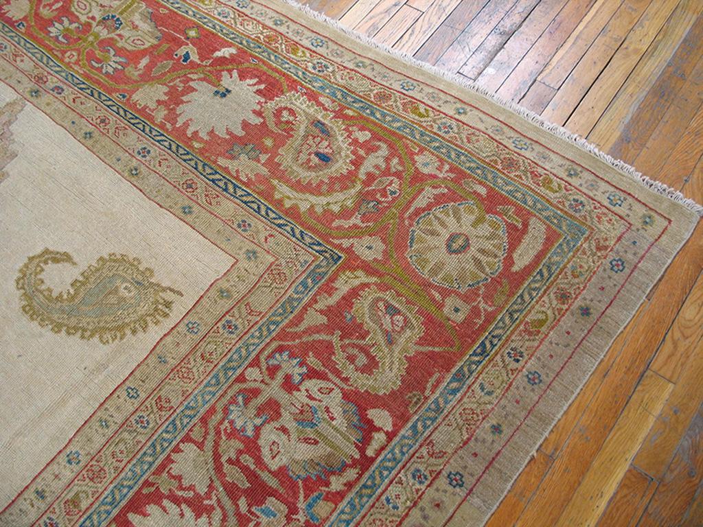 Hand-Knotted Antique Persian Sultanabad Rug For Sale