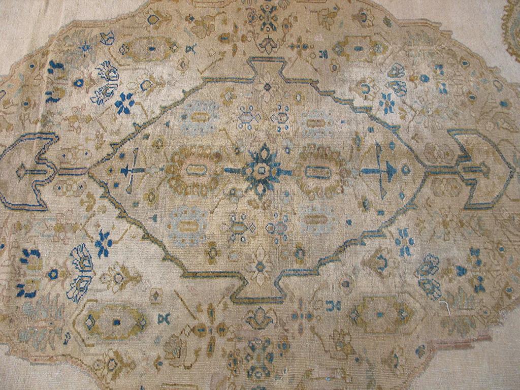 Wool 19th Century Persian Ziegler Sultanabad Carpet ( 9'4