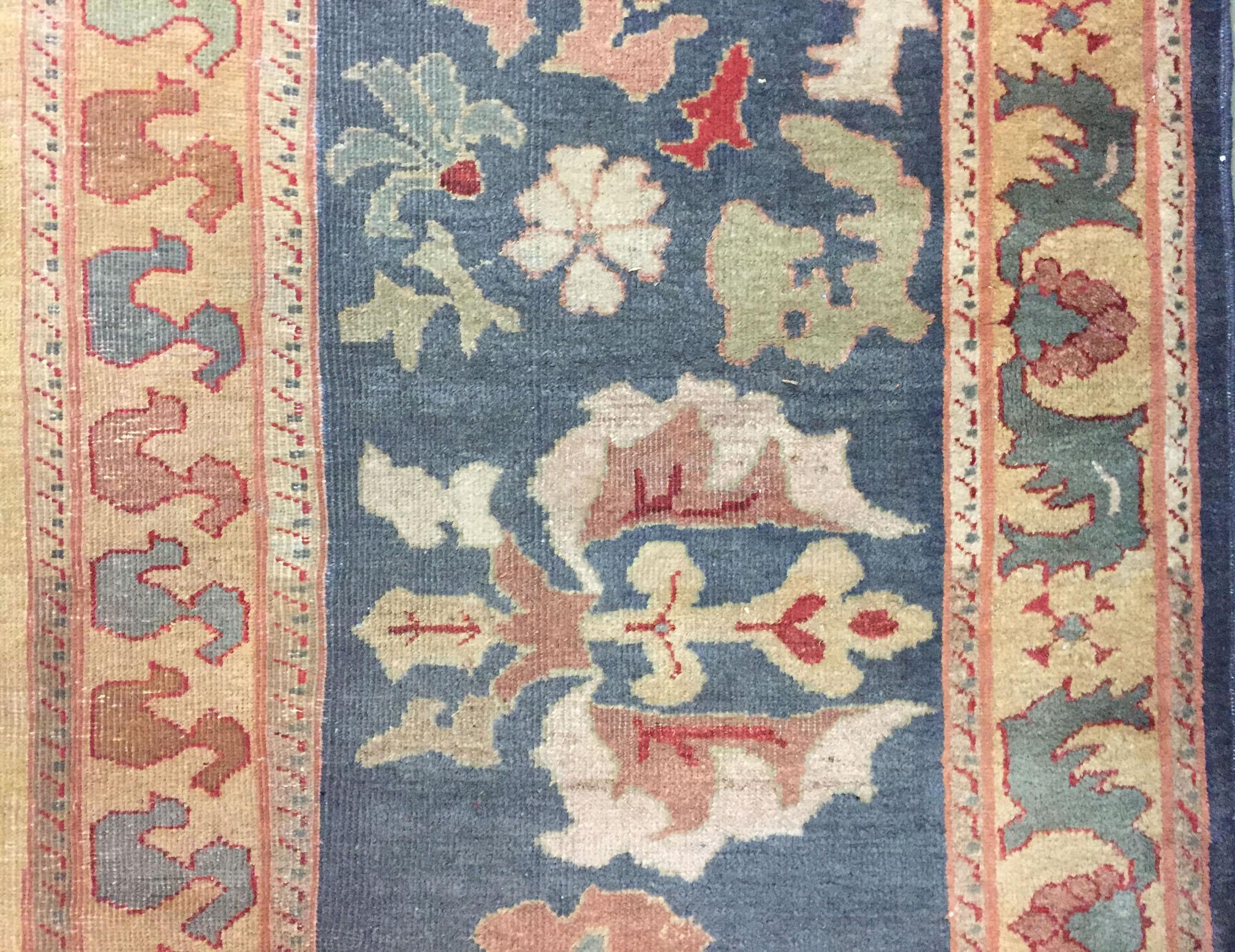 19th Century Antique Persian Sultanabad Rug, circa 1880 For Sale