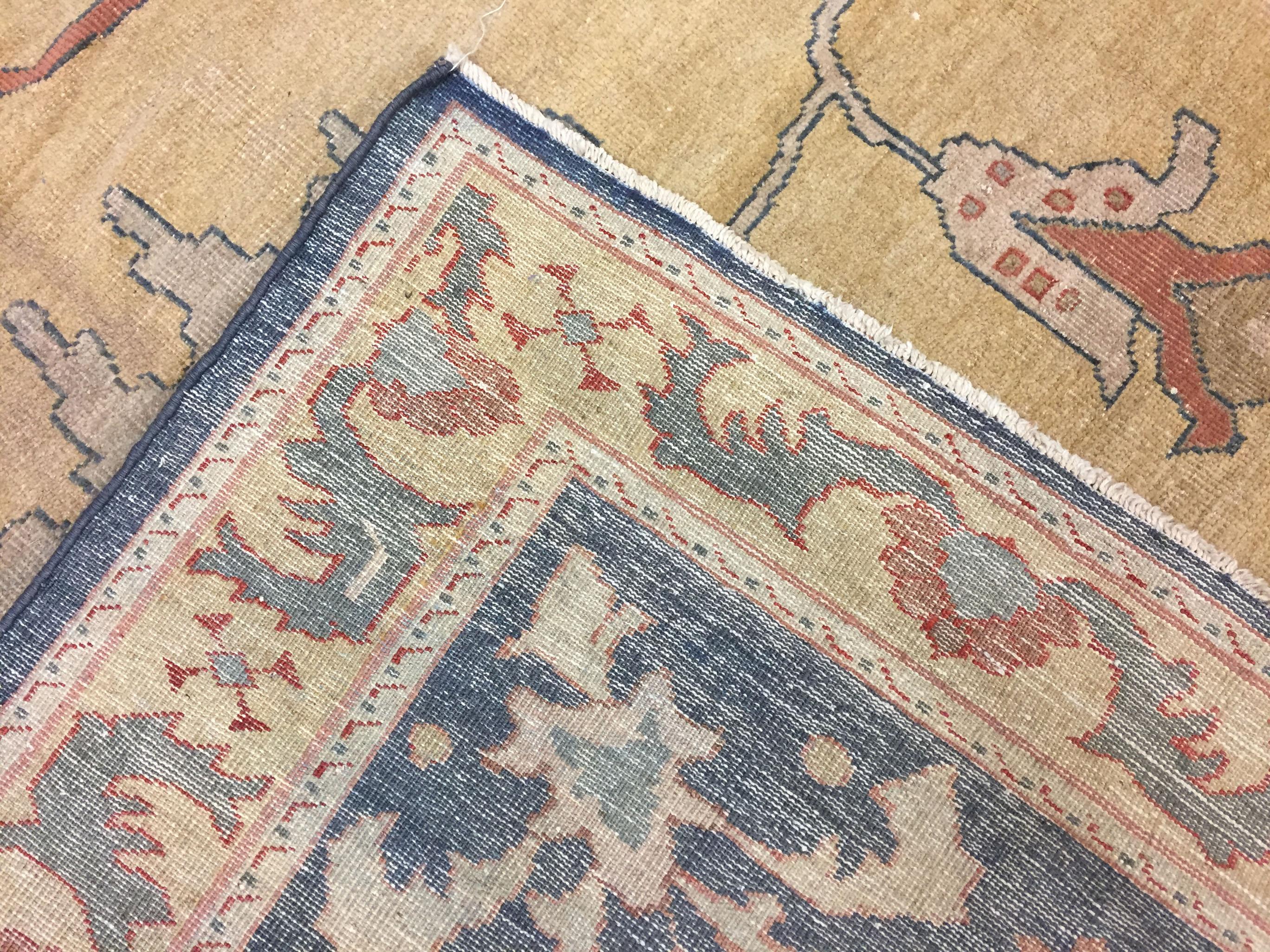 Wool Antique Persian Sultanabad Rug, circa 1880 For Sale