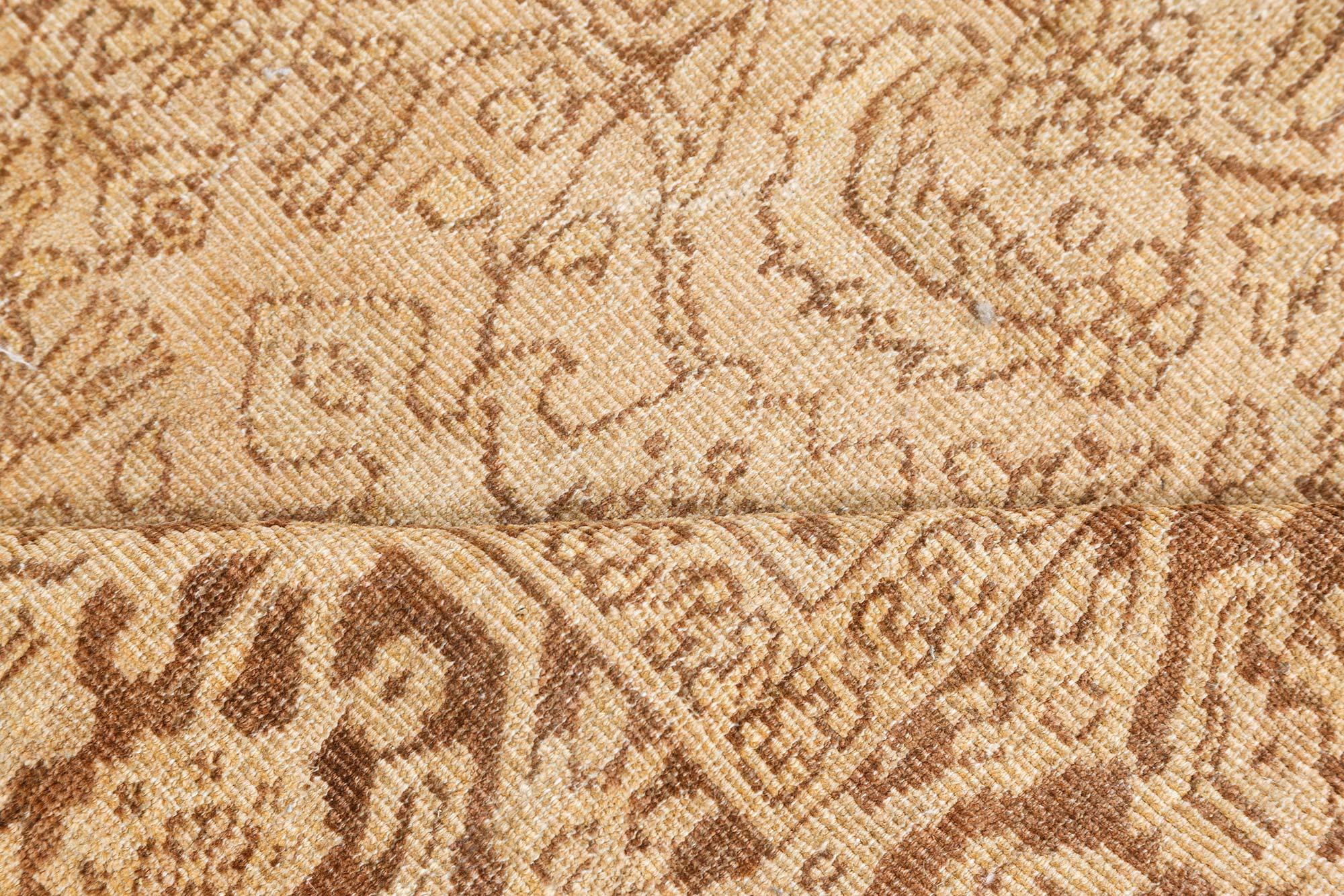 Authentic Persian Sultanabad botanic handmade wool rug
Size: 11'6