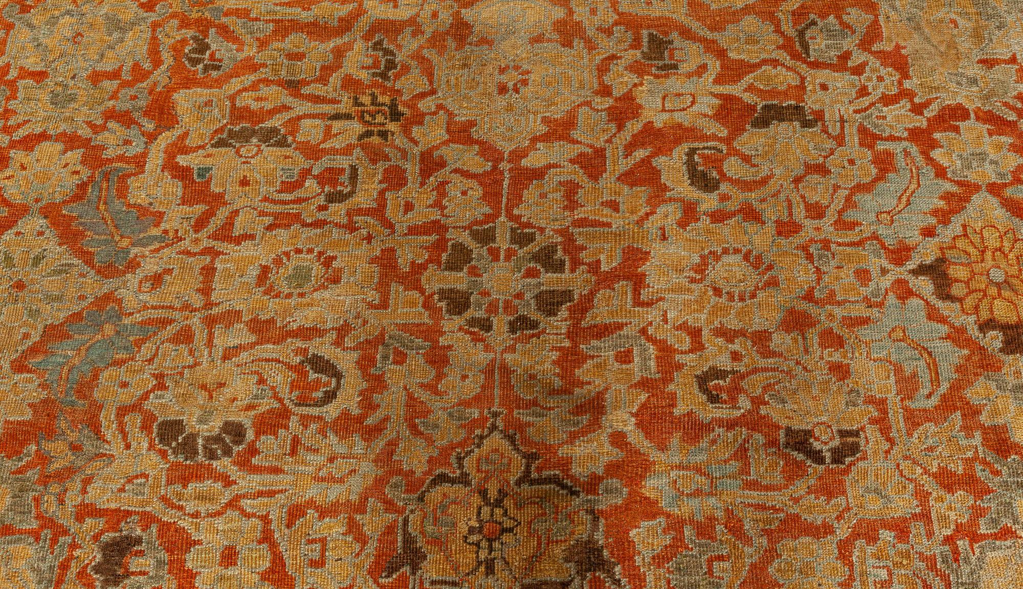 One-of-a-kind antique Persian Sultanabad rug.
Size: 13'6