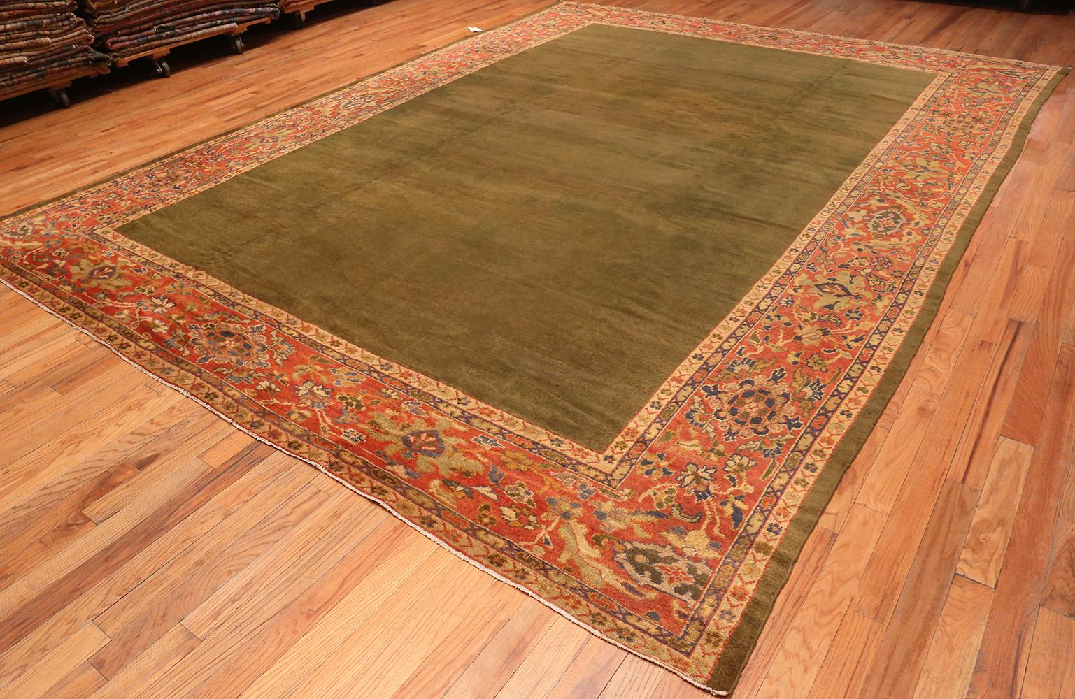 Antique Persian Sultanabad Rug, Country Of Origin: Persia, Circa Date: Late 19th Century. Size: 11 ft 6 in x 15 ft 6 in (3.51 m x 4.72 m)

This brilliant antique Persian Sultanabad rug from the late 19th century is meant to captivate the imagination