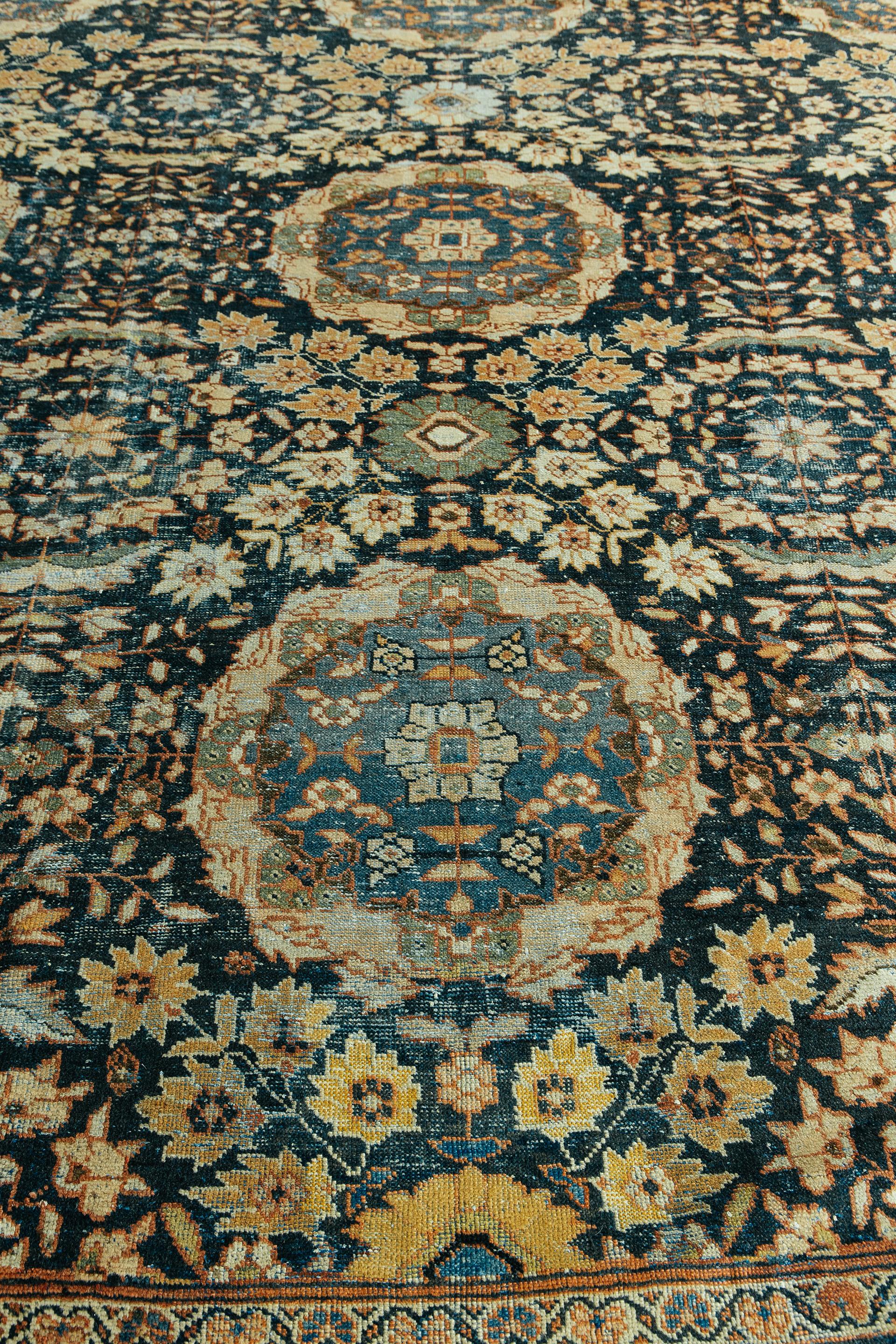 Hand-Knotted Antique Persian Sultanabad Rug For Sale