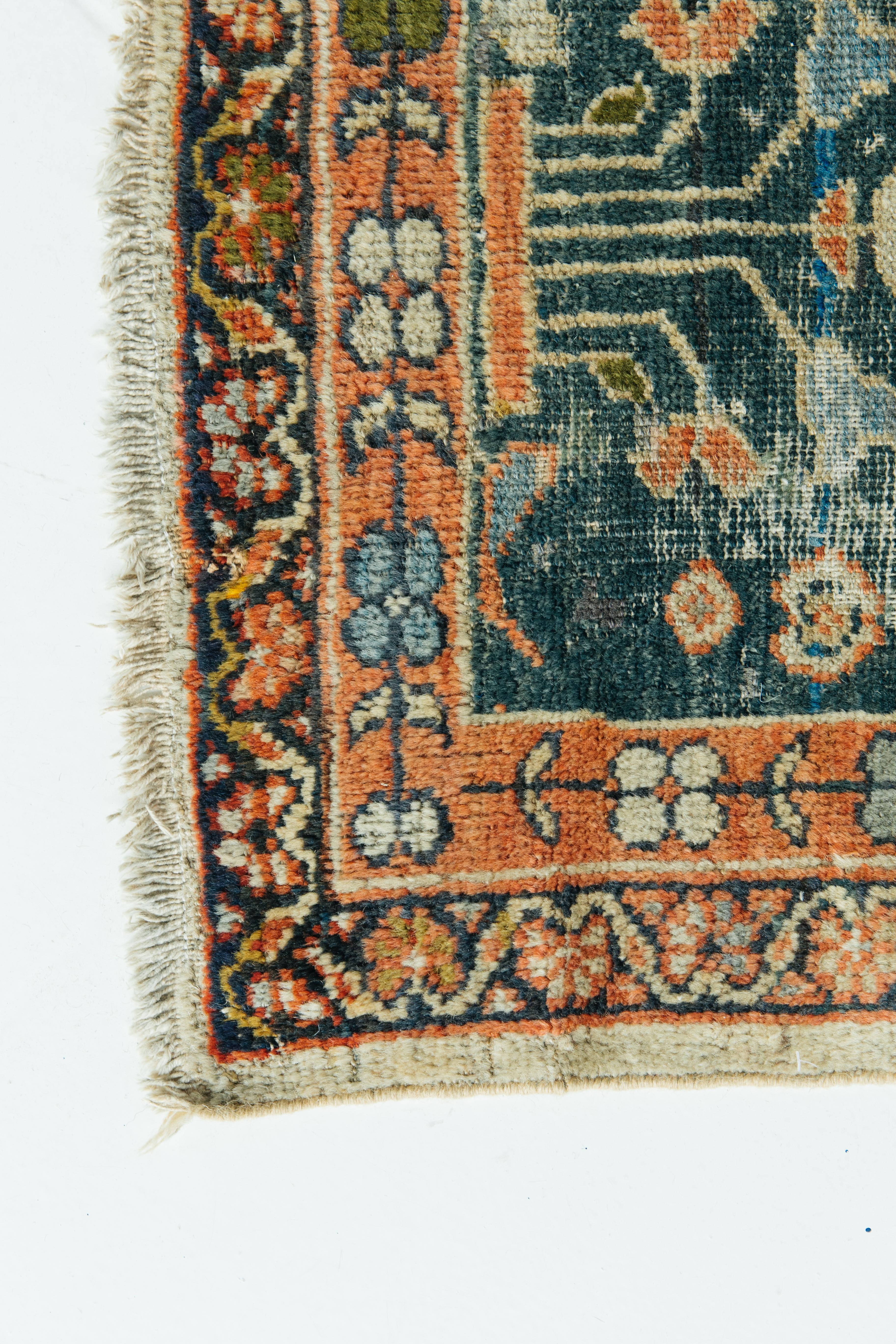 Hand-Knotted Antique Persian Sultanabad Rug