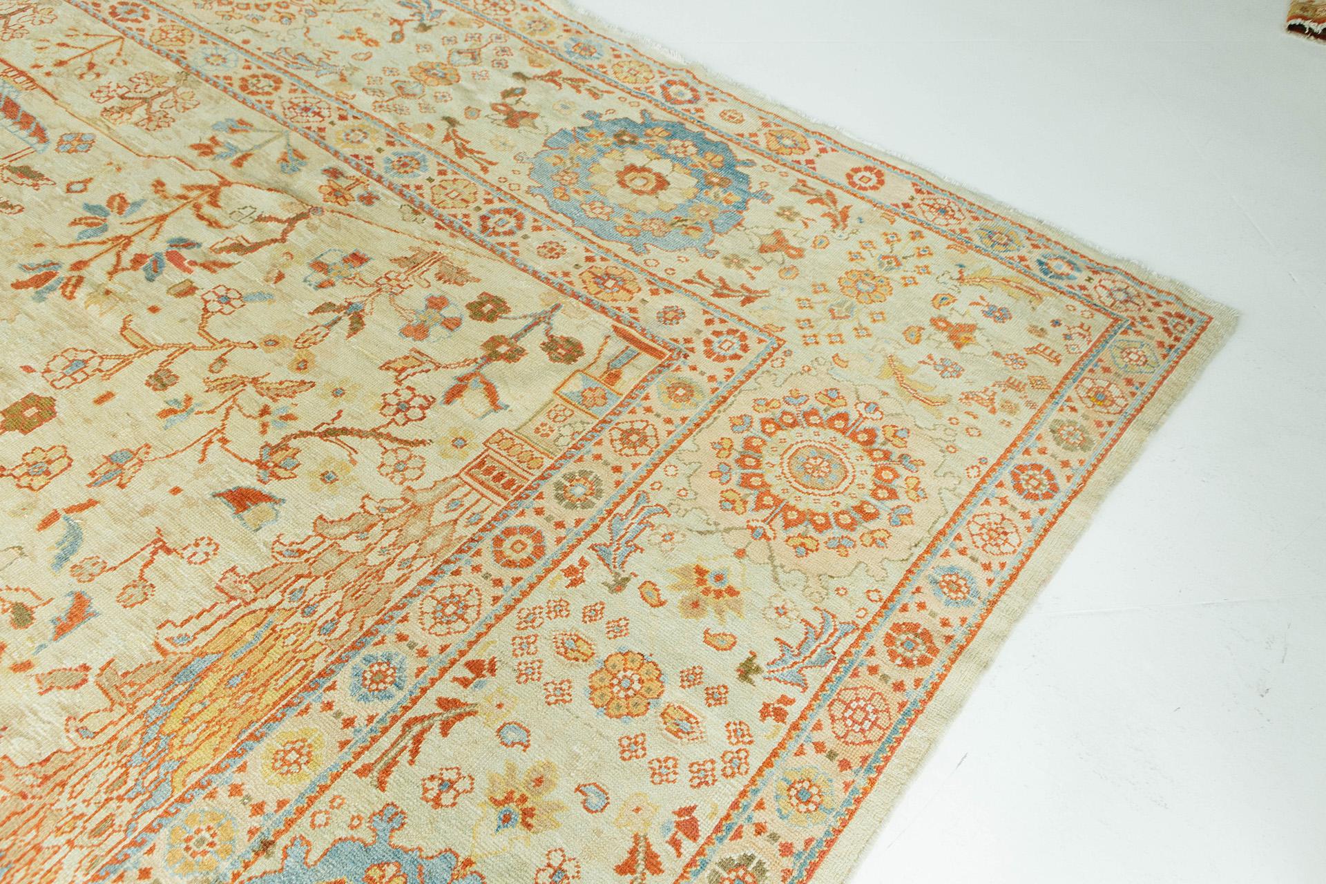Antiker persischer Sultanabad-Teppich (Persisch) im Angebot