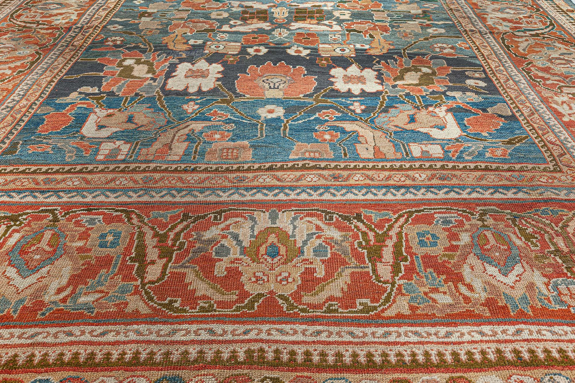 Antiker persischer Sultanabad-Teppich im Zustand „Gut“ im Angebot in New York, NY