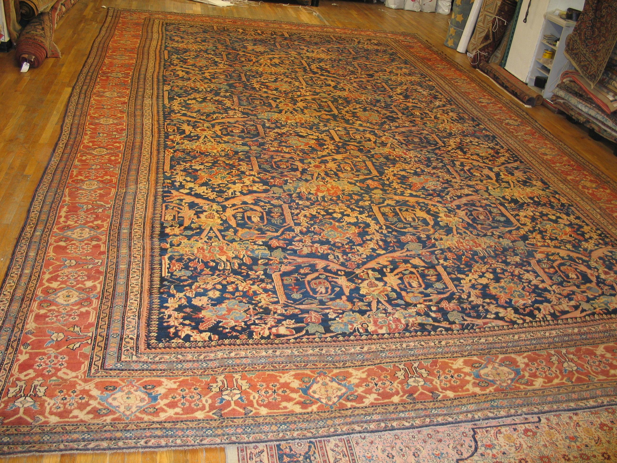 Antiker persischer Sultanabad-Teppich (Spätes 19. Jahrhundert) im Angebot