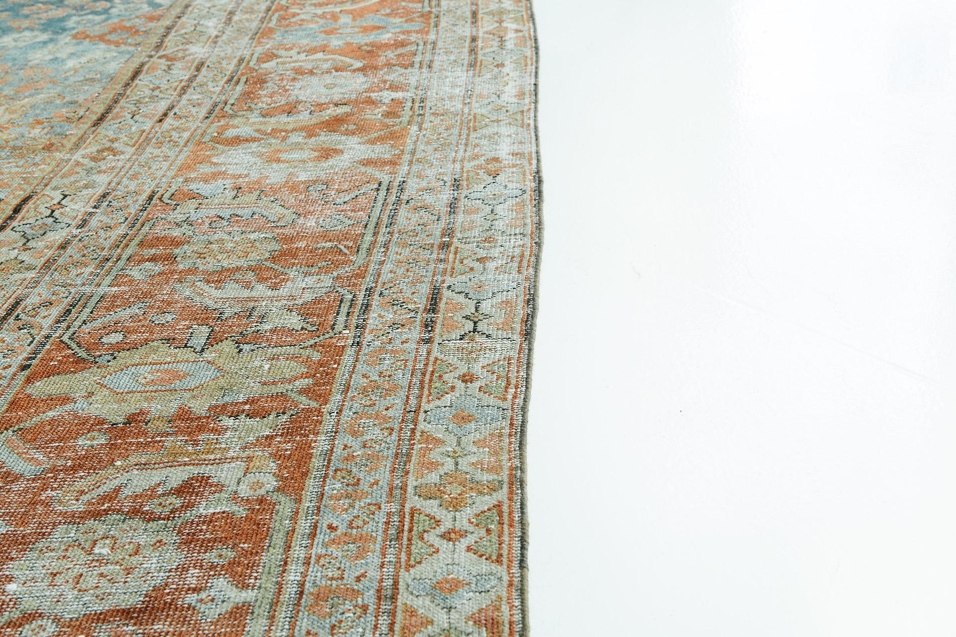 Wool Antique Persian Sultanabad Rug