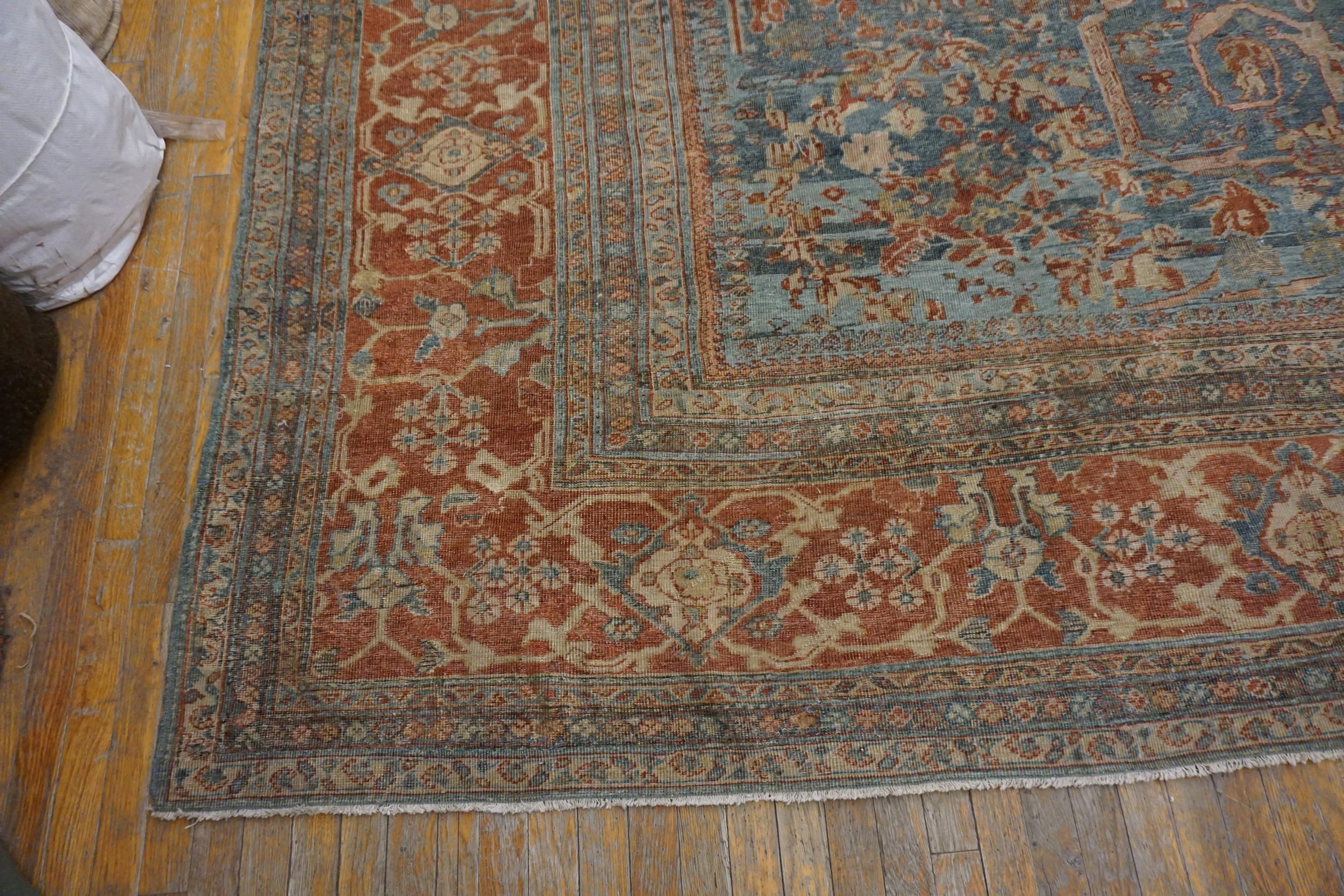 Antiker persischer Sultanabad-Teppich (Wolle) im Angebot