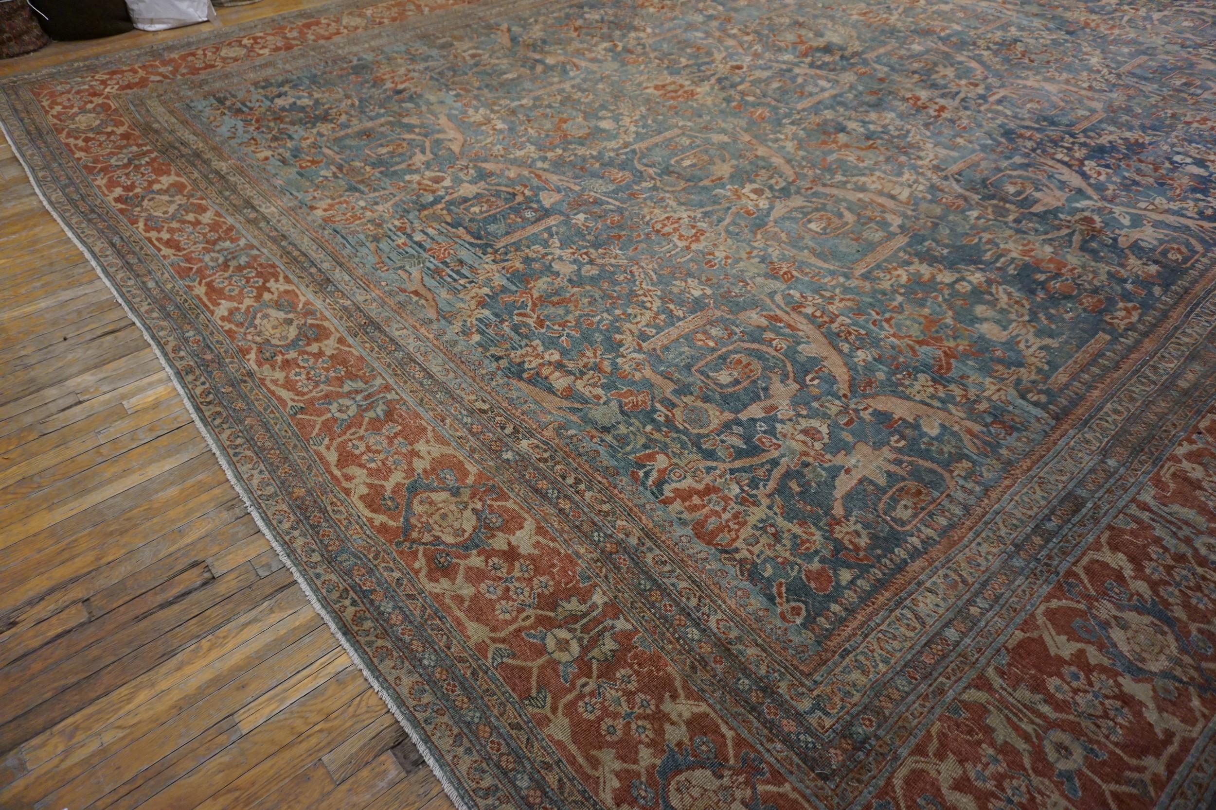 Antiker persischer Sultanabad-Teppich im Angebot 1