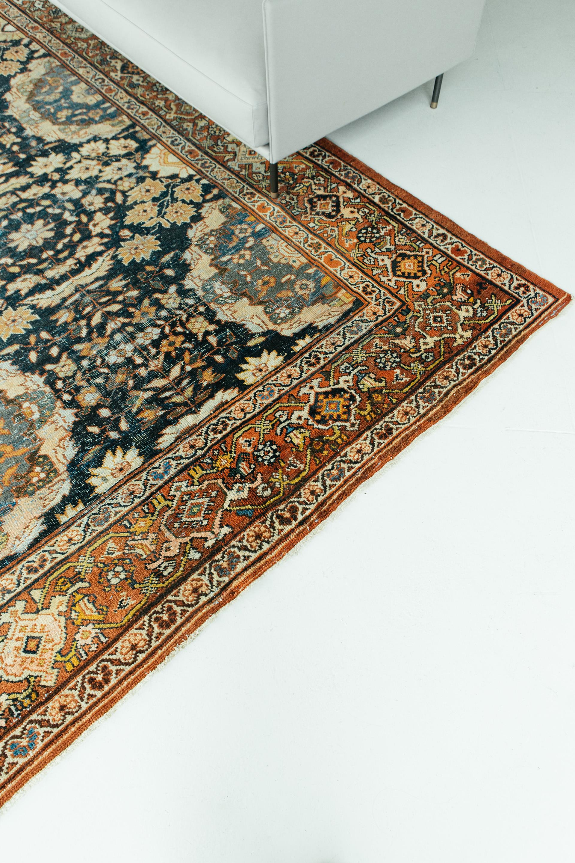 Antiker persischer Sultanabad-Teppich im Angebot 1