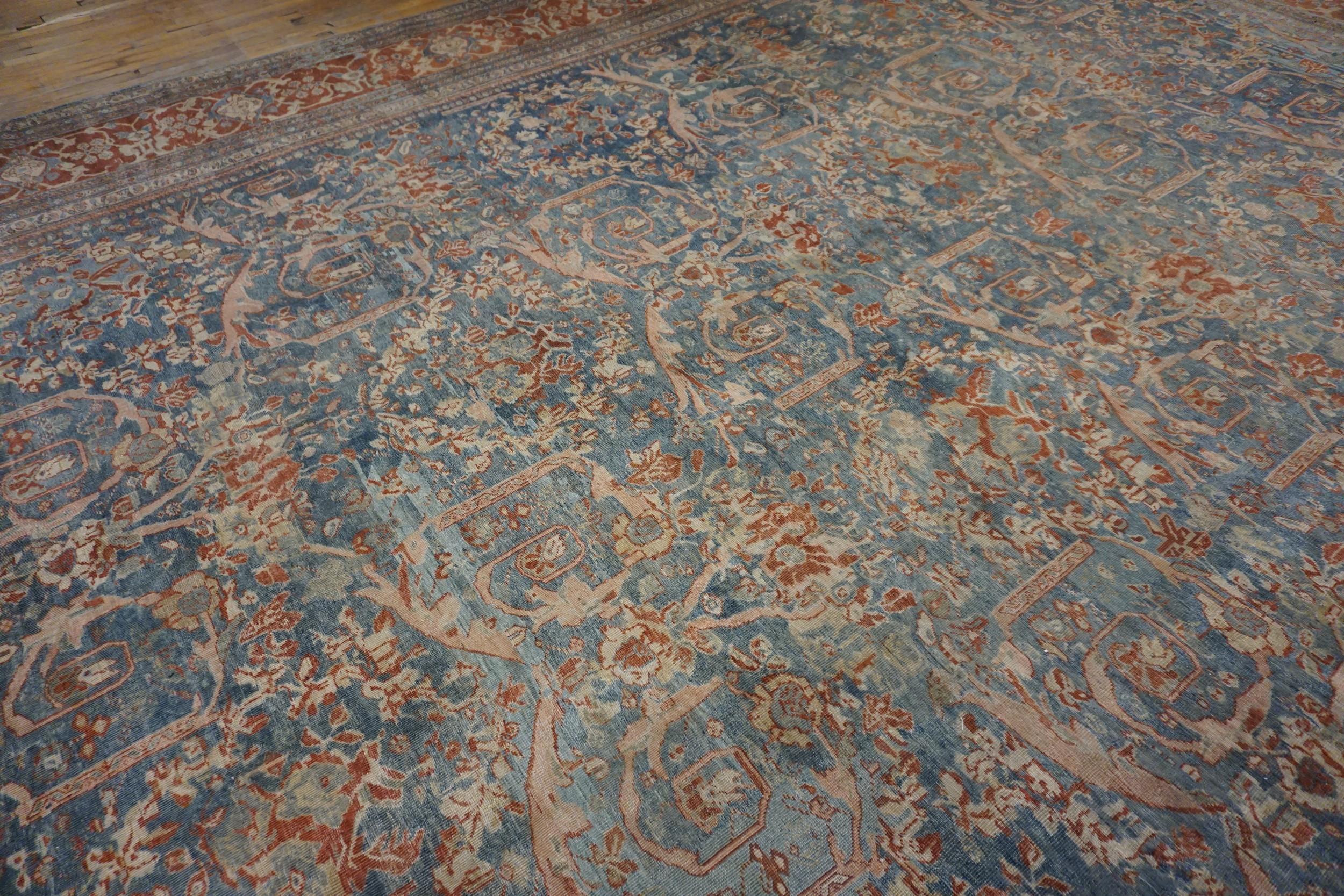 Antiker persischer Sultanabad-Teppich im Angebot 2