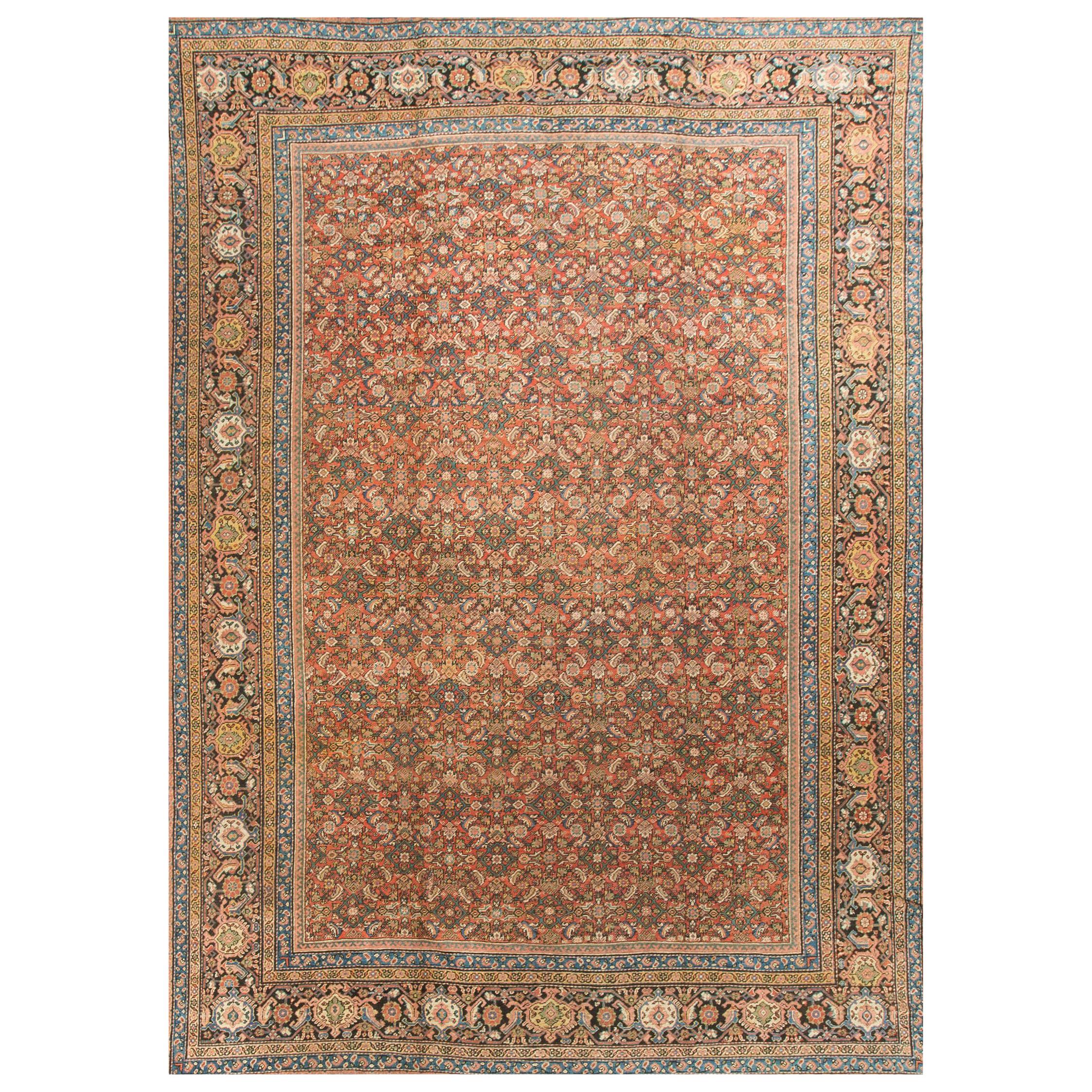 Antique Persian Sultanabad Rug circa 1900 For Sale