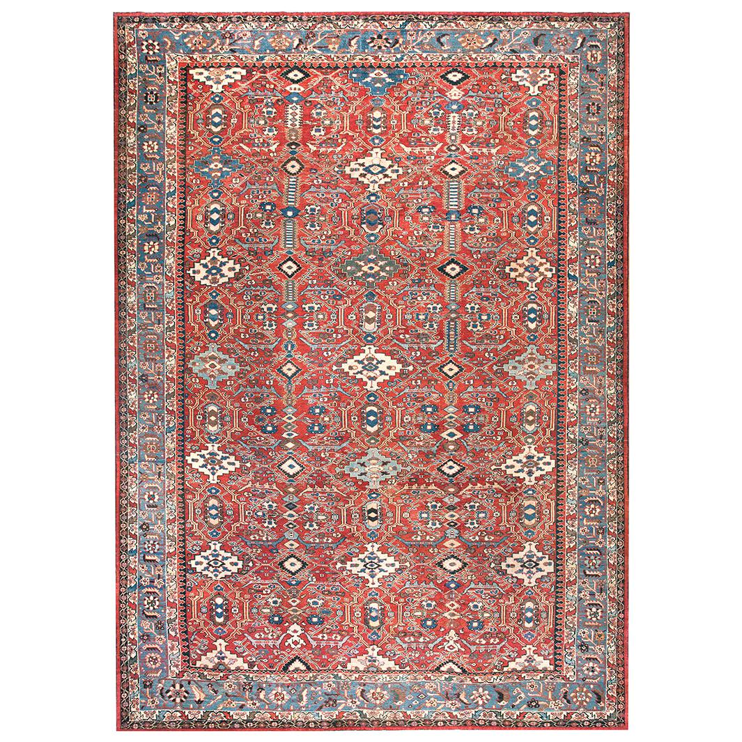Late 19th Century Persian Sultanabad Carpet ( 12'6" X 16'10" - 380 X 515 )