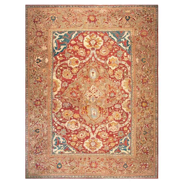Antique Persian Ziegler Sultanabad Carpet For Sale at 1stDibs
