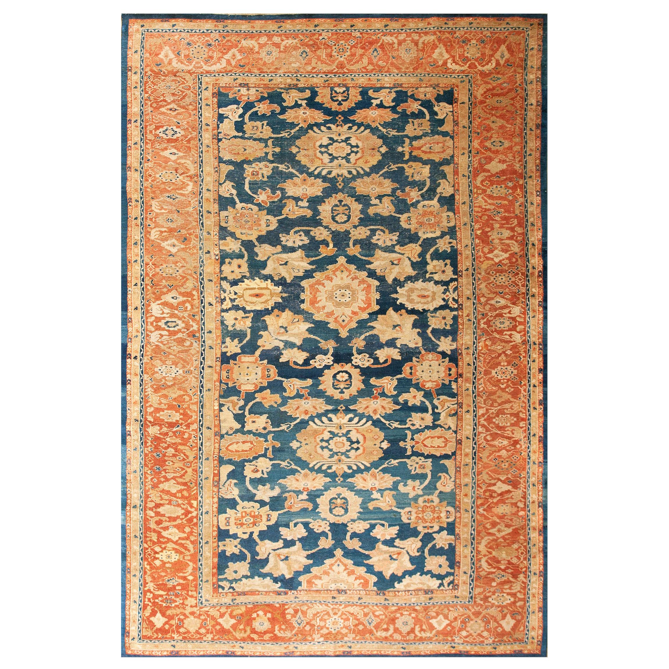 Antiker persischer Sultanabad-Teppich, 2,25 m x 3,35 m