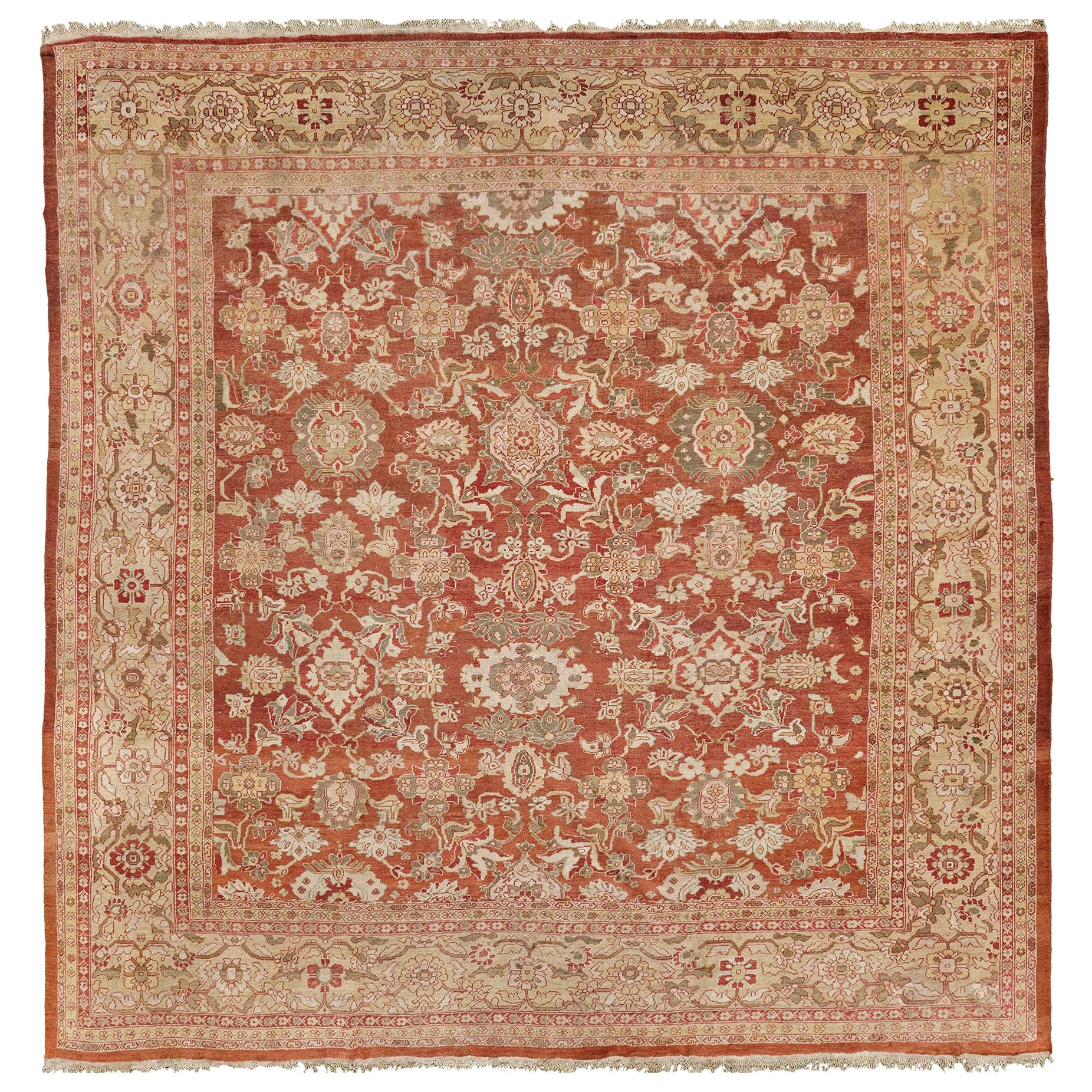 Antiker persischer Sultanabad-Teppich aus Persien
